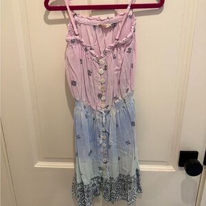 Vintage Havana tie-dye kerchief girl's dress